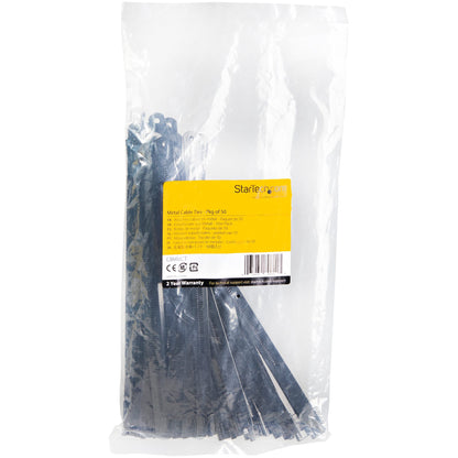 Colliers de serrage en acier inoxydable STARTECH 9 po, paquet de 50, revêtement nylon 11 - CBMMCT