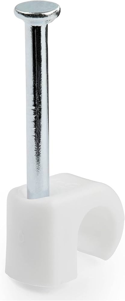 Serre-câbles StarTech CBMNMCC2 avec clou, blanc, paquet de 100