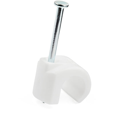 STARTECH 100 serre-câbles avec clou pour câbles de 7 à 10 mm, blancs, conformes aux normes TAA