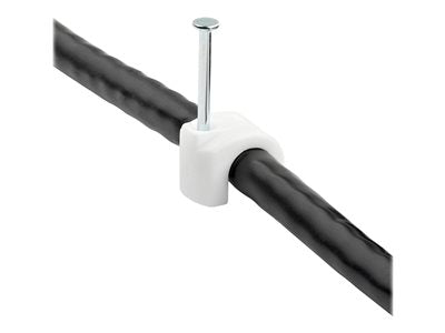 STARTECH 100 serre-câbles avec clou pour câbles de 7 à 10 mm, blancs, conformes aux normes TAA