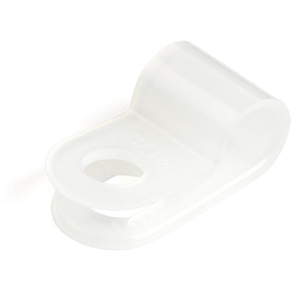 Serre-câbles en nylon StarTech de type R, lot de 100, avec fixation à vis, blanc