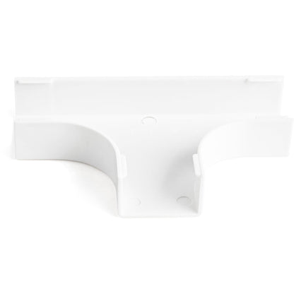 StarTech 20 Cable Raceway T Connectors, 3-Way ABS White UL