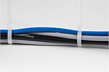 Serre-câbles StarTech en nylon blanc (10 cm), sans outil, conformes aux normes TAA, paquet de 100