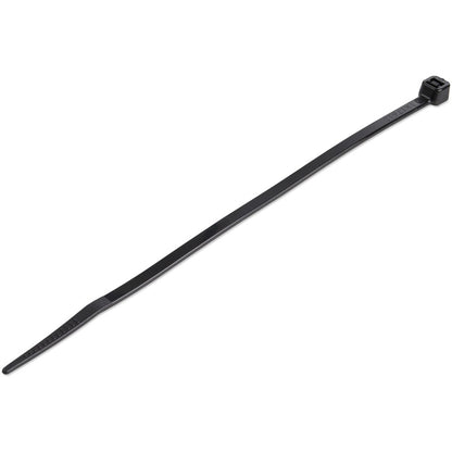 Serre-câbles noirs StarTech 15 cm, paquet de 100, nylon, 18 kg, conformes TAA