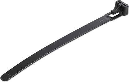Serre-câbles réutilisables en nylon STARTECH 25 cm (10 po), paquet de 100, noir
