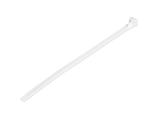 STARTECH's 8" reusable nylon cable ties offer a reliable, tool-less solution for bundling and organizing cables with industrial-grade strength. With a bundle diameter of up to 1.96 inches (50mm), these adjustable, resealable zip ties support up to 50 lb (22 kg) and are UL and TAA certified. Packaged as a set of 100 in white, they are ideal for network, electrical, or industrial use.