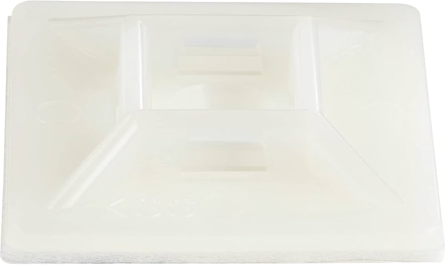 StarTech 4" Cable Ties w/ Mounting Hole, 100 Pack, Nylon, White