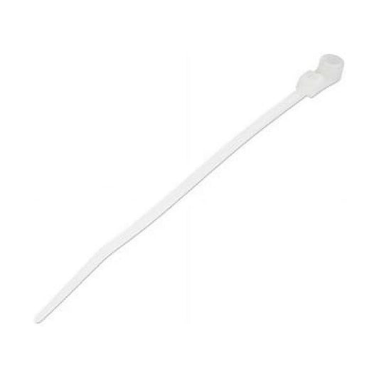 Serre-câbles StarTech 10 cm avec trou de montage, lot de 100, nylon, blanc