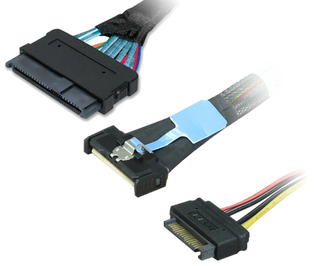 HighPoint CIO8-8639-110 NVMe MCIO 8i to SFF-8639 Cable, 110cm