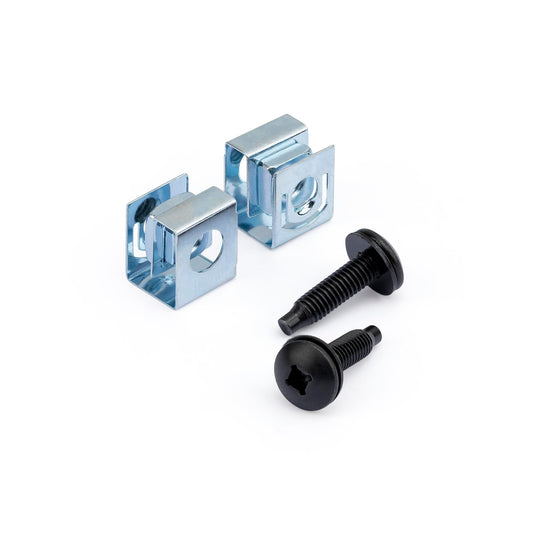 Vis et écrous à clip StarTech pour rack 10-32, noir/argent, CLPSCRW1032