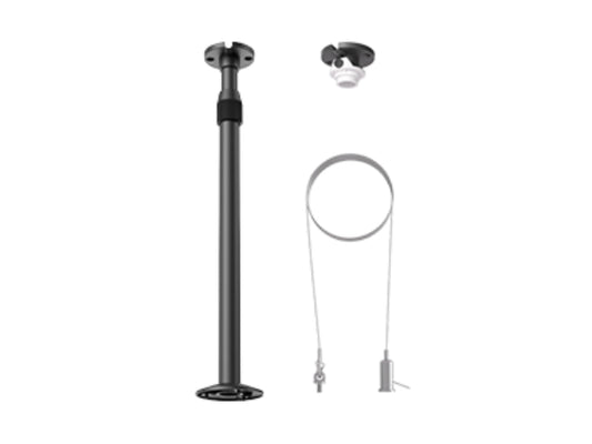 The YEALINK CM-MOUNTKIT is a versatile ceiling mounting solution designed specifically for the CM20. This kit includes an on-ceiling mount, an adjustable drop ceiling mount, and a suspension mount, offering comprehensive options for a variety of installation scenarios. With robust construction and flexible mounting components, it supports professional AV setups in offices and conference rooms.
