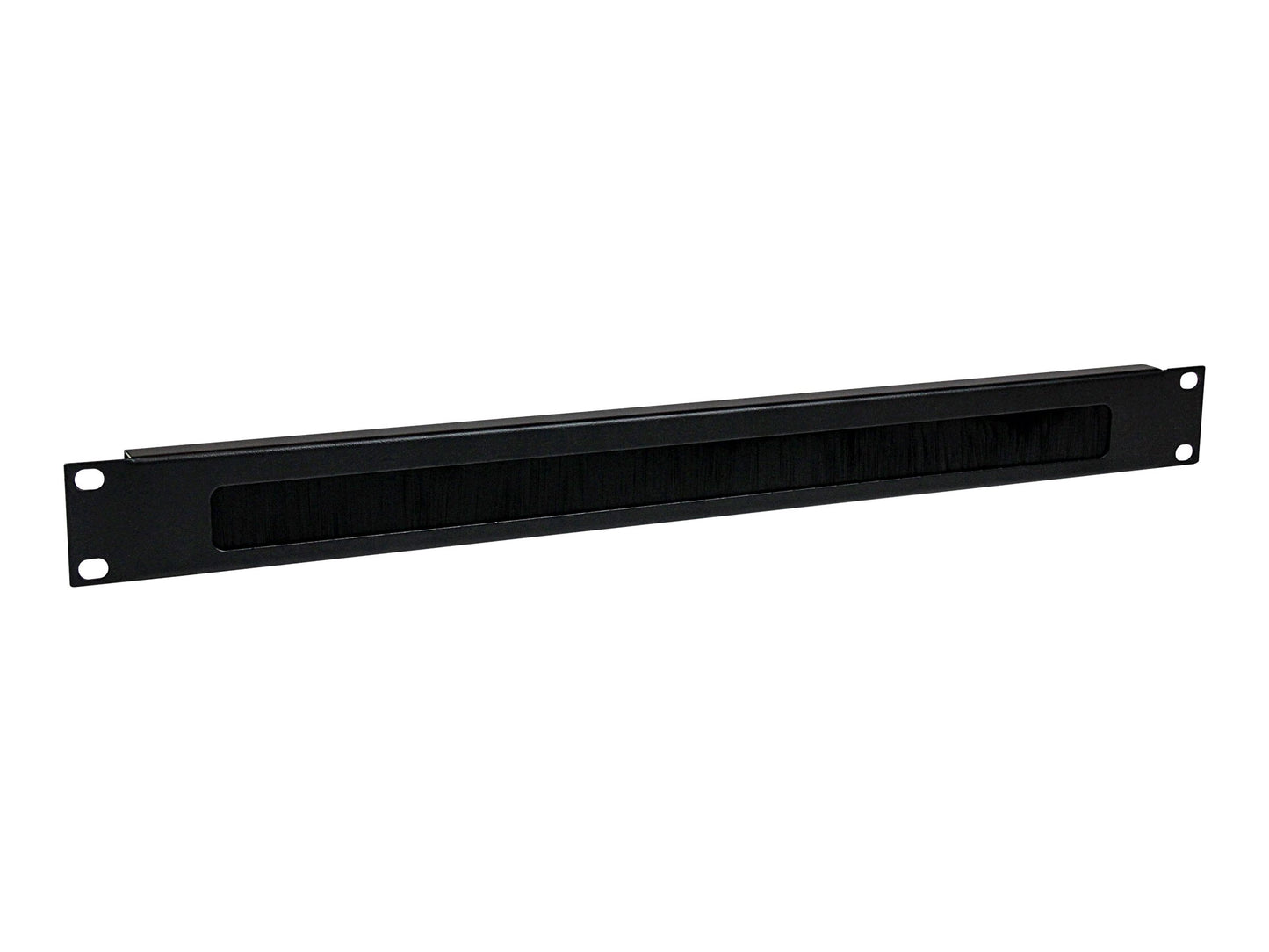 Panneau de gestion de câbles StarTech 1U, passe-câbles à brosse, acier, noir