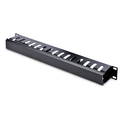 Panneau de gestion des câbles horizontal StarTech 2U avec couvercle