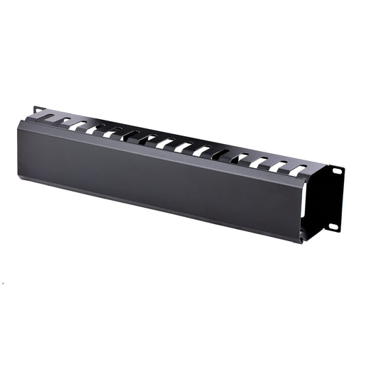 Panneau de gestion des câbles horizontal StarTech 2U avec couvercle