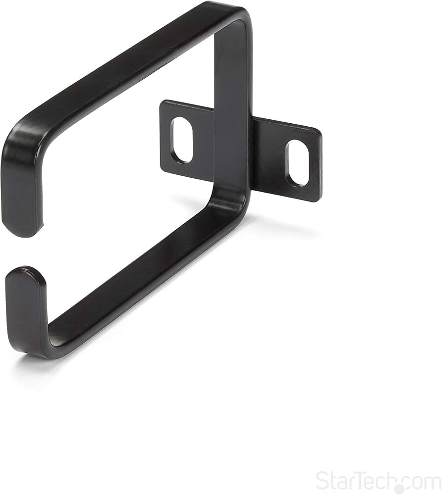 Anneau en D pour gestion des câbles de rack 1U StarTech, acier, noir