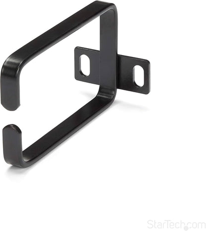 Anneau en D pour gestion des câbles de rack 1U StarTech, acier, noir