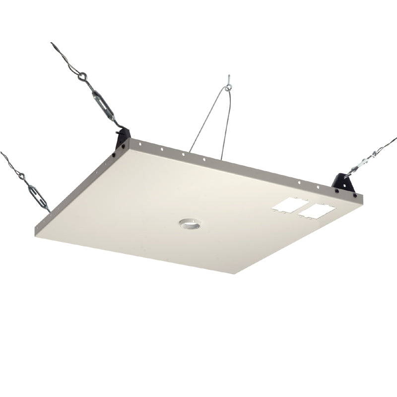 Peerless CMJ455 Lightweight Ceiling Mounting Plate, White, 2x2 Tile Compatible