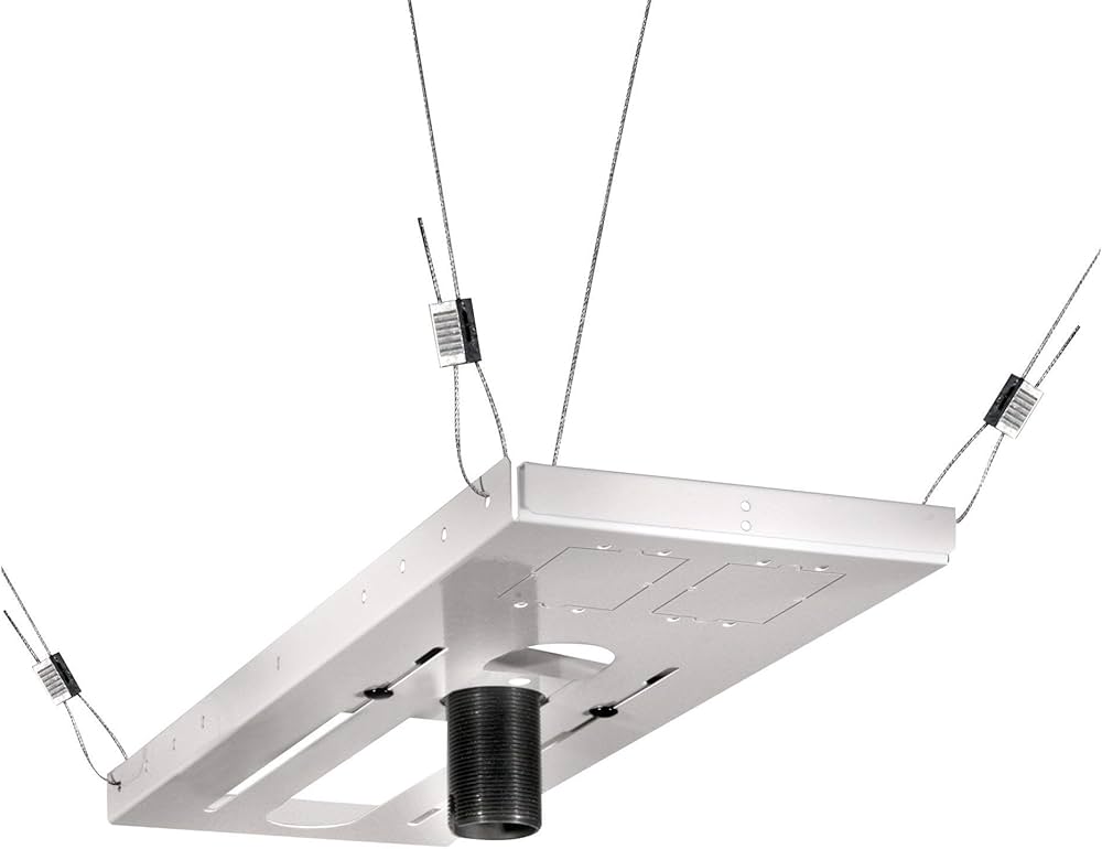 Peerless CMJ500R1 Adjustable Ceiling Plate for Projectors, White
