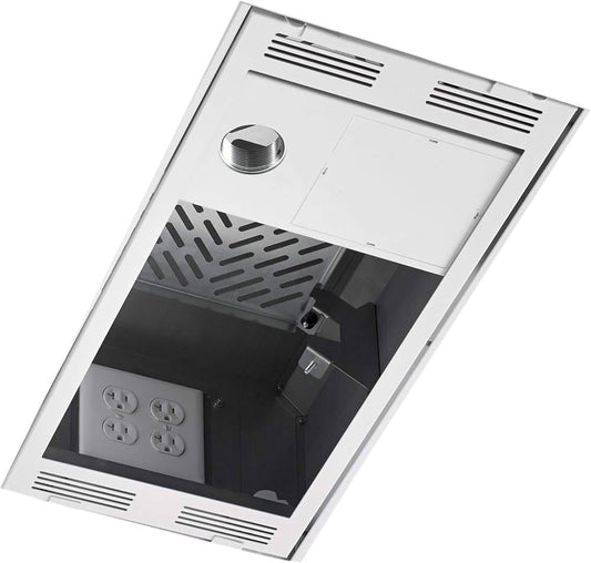 Boîtier de plafond AV CHIEF CMS491C 1x2 avec colonne, blanc