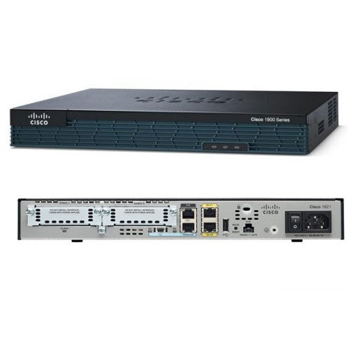 Routeur modulaire CISCO C1921, 2 GE, 2 EHWIC, 512 DRAM, base IP