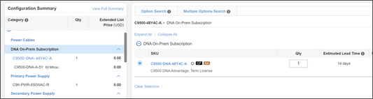 Avantage ADN CISCO SNTC-24X7X4 1 an pour 9500 12P40G