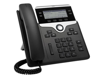 The Cisco IP Phone 7841 with Multiplatform Phone (MPP) firmware is a professional-grade IP phone designed for small to mid-sized businesses seeking reliable voice communication. Featuring integrated support for high-quality audio codecs, full Gigabit Ethernet, PoE support, and advanced call handling features, it offers robust functionality and intuitive usability. Includes a 1-year replacement warranty to ensure investment protection and dependable service.