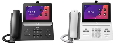 Téléphone vidéo Cisco 8875 TAA, sans radio, noir carbone