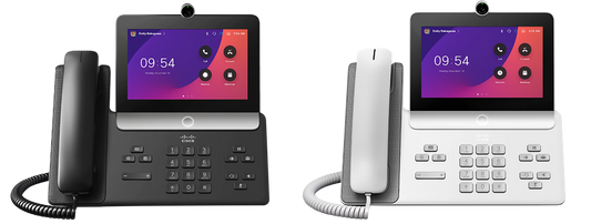 Téléphone vidéo Cisco 8875 TAA, sans radio, noir carbone