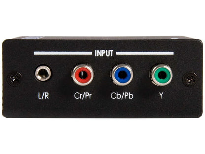 This StarTech Component to HDMI Video Converter offers seamless conversion of analog component video and audio signals to digital HDMI, supporting resolutions up to 1080p. Ideal for integrating legacy AV equipment into modern HDMI setups, it includes support for both digital and analog audio. TAA compliant and backed by a 2-year warranty, this wired converter is a reliable solution for professional AV integrators and tech environments.