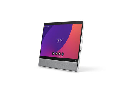 The Cisco Webex Desk Pro is a premium 27-inch UHD video conferencing device designed for high-performance collaboration. Featuring integrated 4K camera, 8-microphone array, and touchscreen interface, it supports intuitive user interaction and sharp visual clarity. Built for enterprise environments with TAA compliance and robust connectivity options.