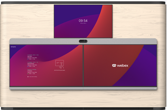 Cisco Webex Room Panorama, triple écran, quadruple caméra