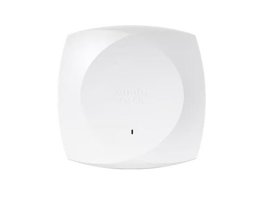 Cisco Wireless 9178I Access Point is a powerful multiband wireless hub with four radios and tri-band coverage across 2.4 GHz, 5 GHz, and 6 GHz spectrum. Designed for high-performance environments, it supports the latest Wi-Fi standards, Bluetooth, and integrated Ultra-Wideband (UWB) for advanced location-based services. With 4x4 MU-MIMO, internal antennas, 4 GB DRAM, and 16 GB storage, this model ensures seamless throughput and device density scaling.