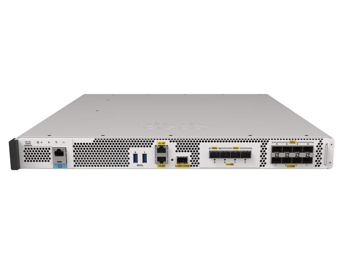 The Cisco Catalyst CW9800H1 Wireless Controller delivers high-performance wireless networking with robust enterprise-grade features. It supports up to 6000 access points and offers 240 GB of RAM for demanding network operations. Designed for maximum uptime, it includes advanced management protocols and hot patching for seamless updates.