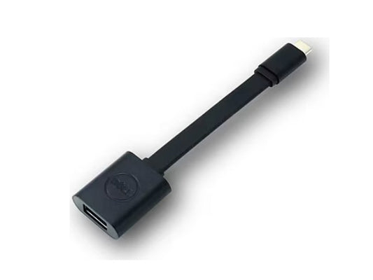 The DELL USB-C to USB-A 3.0 adapter (DBQBJBC054) connects USB-C devices to USB-A 3.0 peripherals, enabling seamless backward compatibility. With a male USB-C connector on one end and a female USB-A 3.0 port on the other, this black adapter is an essential accessory for Alienware 17 R3 users and other compatible systems.