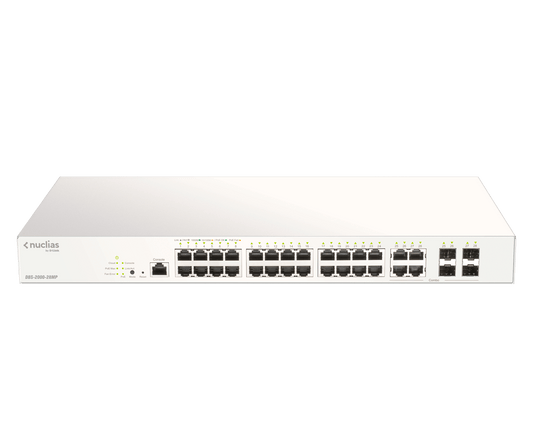 Commutateur cloud Gigabit PoE+ 28 ports D-Link DBS-2000-28MP
