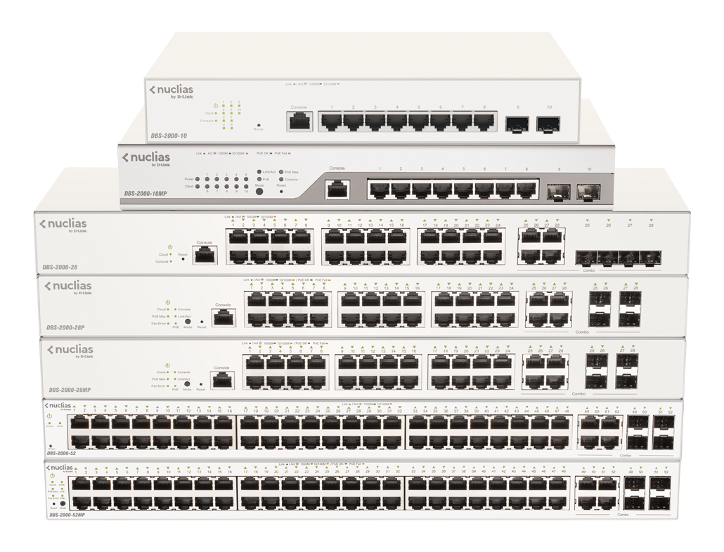 Commutateur cloud Gigabit PoE+ 28 ports D-Link DBS-2000-28MP