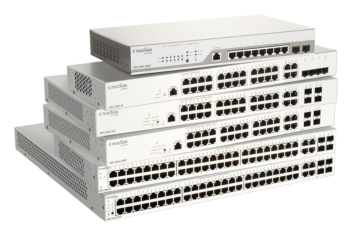 Commutateur Gigabit PoE+ 28 ports D-LINK Nuclias Cloud (DBS-2000-28P)