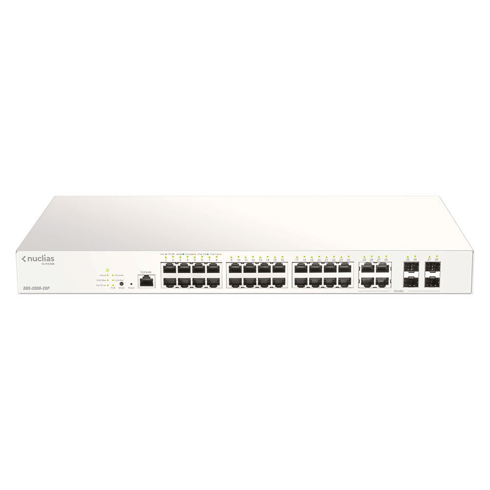 Commutateur Gigabit PoE+ 28 ports D-LINK Nuclias Cloud (DBS-2000-28P)