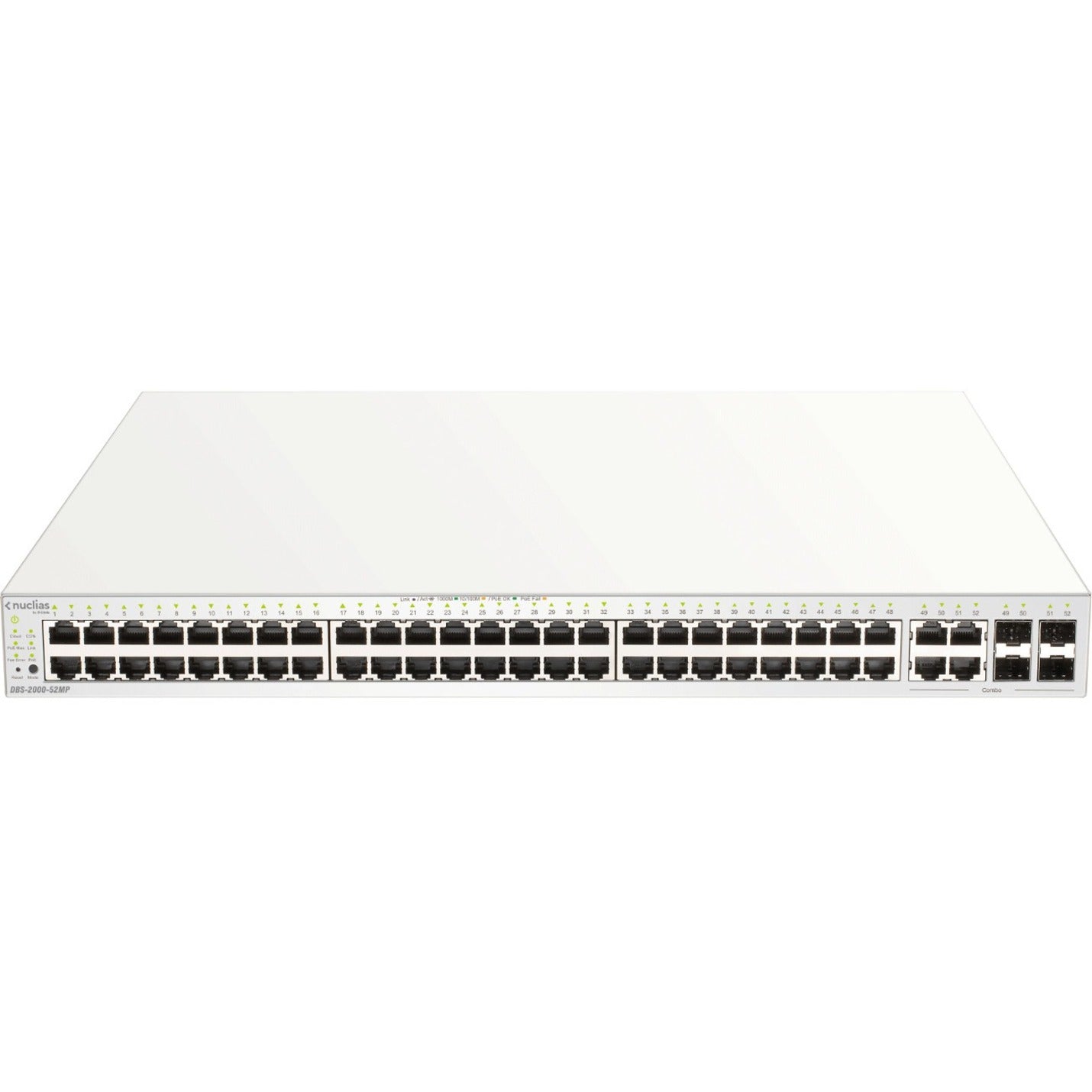 Commutateur cloud Gigabit PoE+ 52 ports D-Link Nuclias DBS-2000-52MP