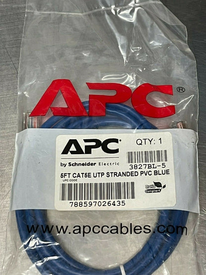 APC Data Distribution Cable, 5ft CAT5e UTP, Gray, RJ-45 (F)