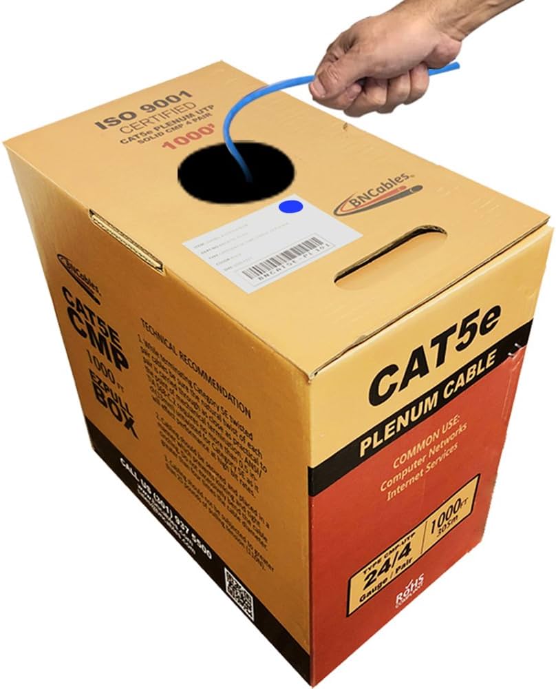 Câble de distribution de données APC CAT5e UTP 55 pieds 6xRJ-45 vers 6xRJ-45 gris