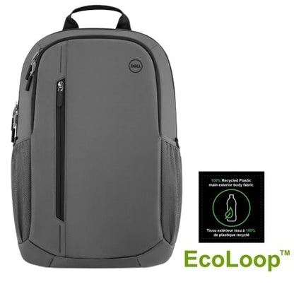 Sac à dos urbain Dell Ecoloop – Gris, compatible avec les ordinateurs portables de 14 à 16 pouces