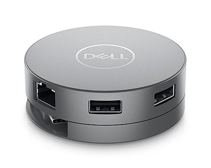 Adaptateur multiport Dell USB-C DA310, 7 en 1, 4K, USB-A, garantie 3 ans