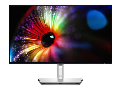Dell UltraSharp 27 Monitor - U2724D offers professional-grade image quality with a QHD (2560 x 1440) resolution, up to 120 Hz refresh rate, and 1.07 billion color support. Featuring a 27-inch flat IPS panel with sRGB 100% and Display P3 98% color gamut, it guarantees accurate color reproduction and wide viewing angles. Designed for productivity, it includes advanced ergonomics, DisplayPort 1.4 and HDMI interfaces, and durable anti-glare coating, all backed by Dell’s 3-Year Advanced Exchange Service.