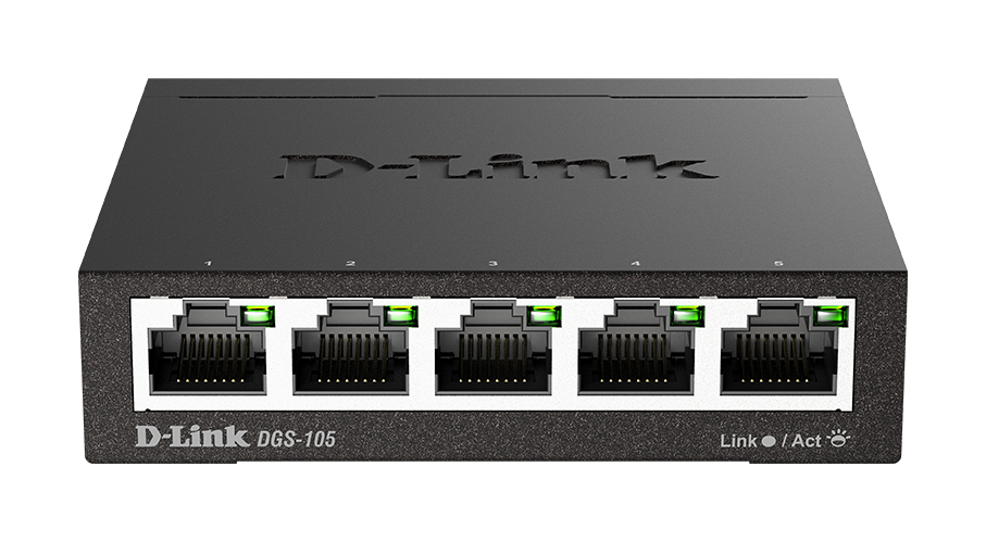 D-Link DGS-105 5-Port Unmanaged Gigabit Desktop Switch