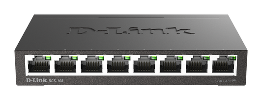Commutateur de bureau Gigabit non géré D-Link DGS-108 à 8 ports