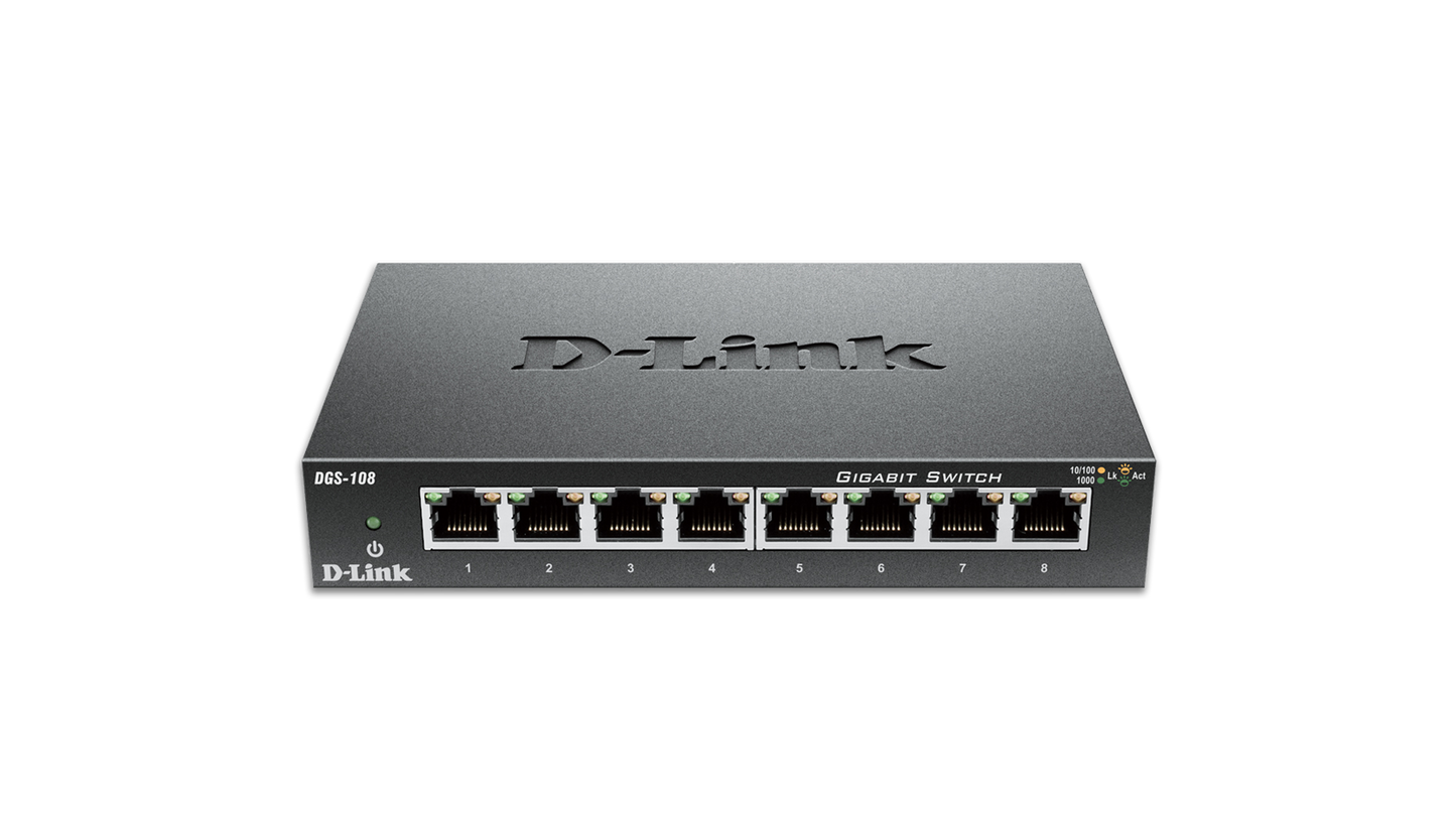 D-Link DGS-108 8-Port Unmanaged Gigabit Desktop Switch