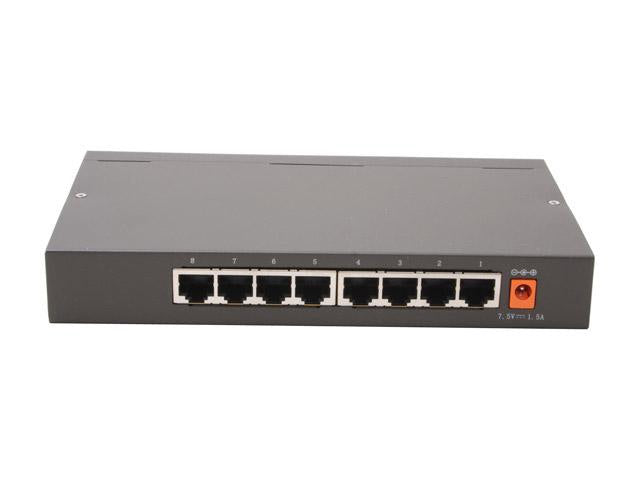 The D-Link DGS-108 is an 8-port unmanaged Gigabit metal desktop switch designed for high-speed, reliable wired networking. With support for QoS, IGMP Snooping, and a compact metal enclosure, it's well-suited for small office or home office environments requiring fast, plug-and-play Ethernet connectivity.