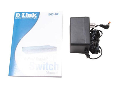 The D-Link DGS-108 is an 8-port unmanaged Gigabit metal desktop switch designed for high-speed, reliable wired networking. With support for QoS, IGMP Snooping, and a compact metal enclosure, it's well-suited for small office or home office environments requiring fast, plug-and-play Ethernet connectivity.