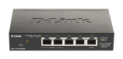 Commutateur PoE Passthrough D-Link DGS-1100-05PDV2, 5 ports Gigabit